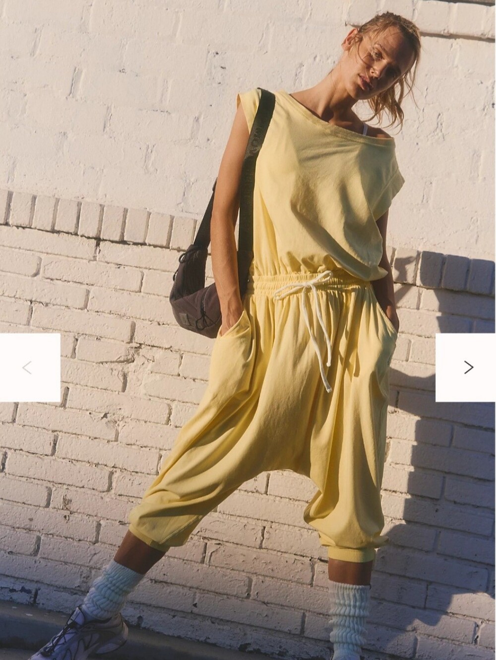 Free People Sunlit Yellow Hot Shot Onesis M